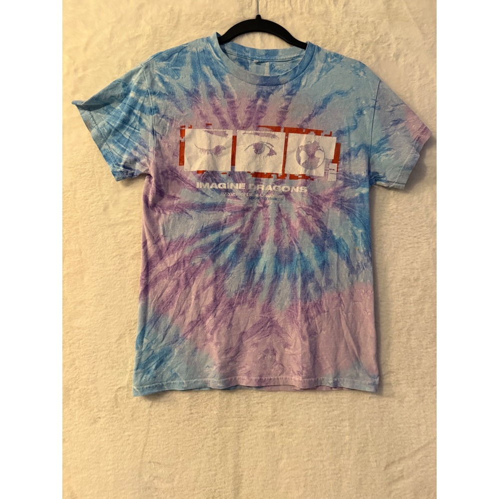 Imagine Dragons Mercury World Tour 2022 Tie Dye T-Shirt Small Graphic